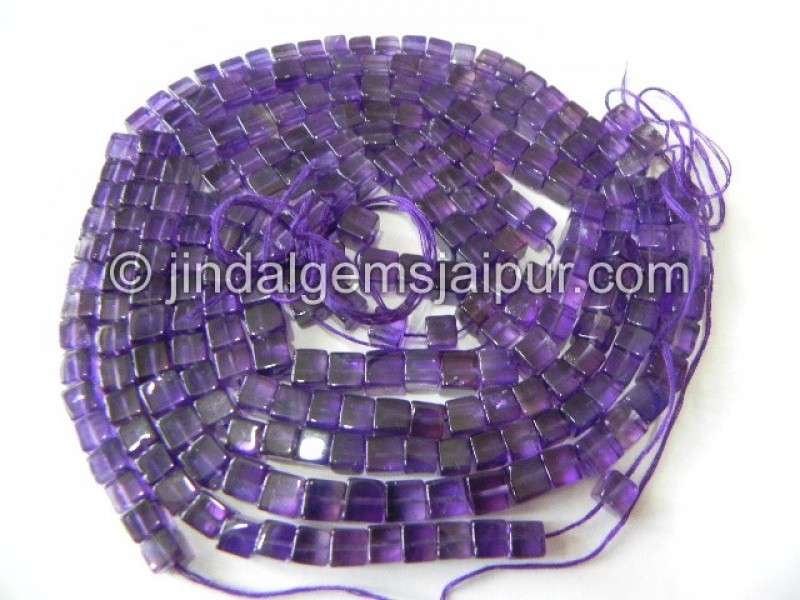 African Amethyst Plain Cube